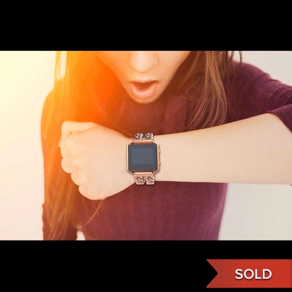 SOLD Fitbit Blaze rose gold band replacement